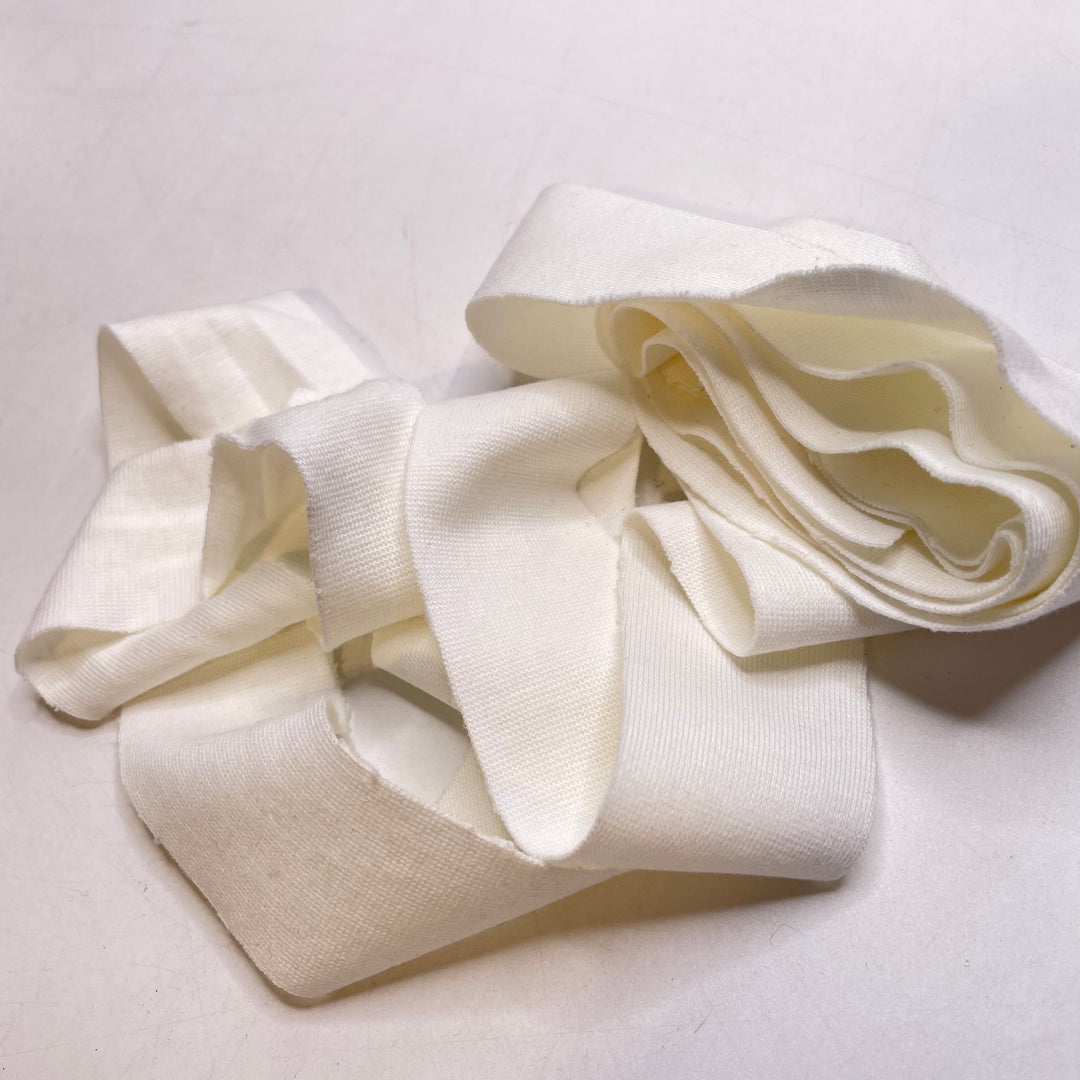 1 ½" Continuous Knit Bias Tape - Cream - 2M Bundle
