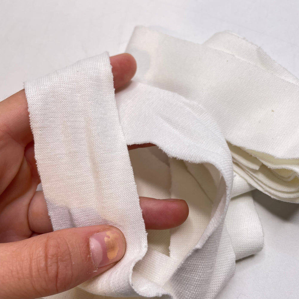 1 ½" Continuous Knit Bias Tape - Cream - 2M Bundle