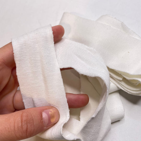1 ½" Continuous Knit Bias Tape - Cream - 2M Bundle