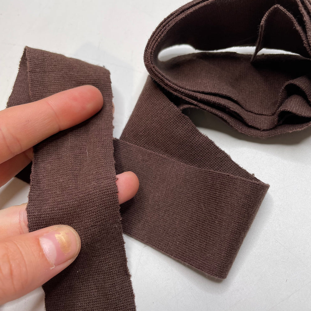 1 ½" Continuous Knit Bias Tape - Brown - 1M Bundle