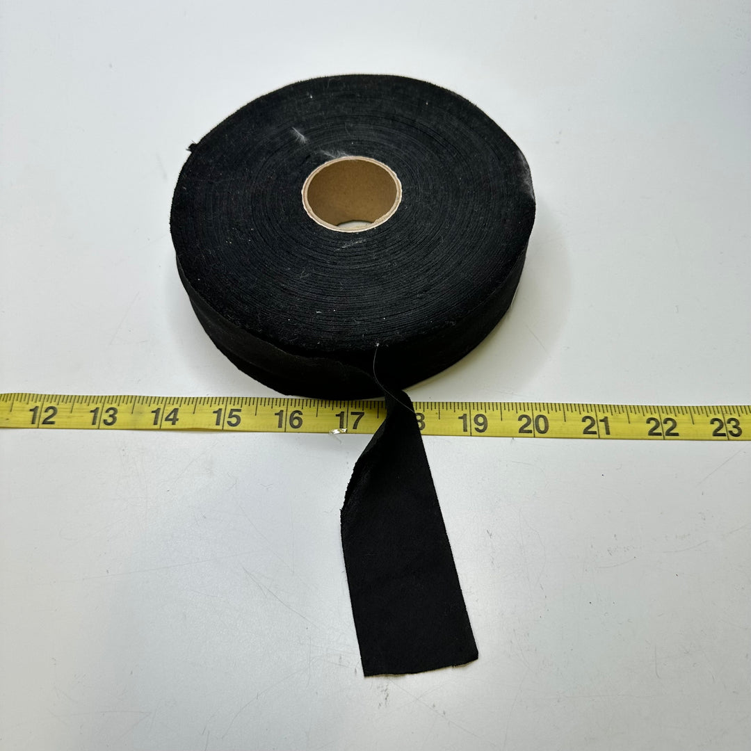 1 ½" Continuous Woven Bias Tape - Black - Roll