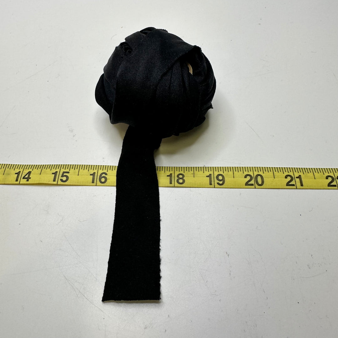 1 ⅒" Continuous Knit Bias Tape - Black - Roll