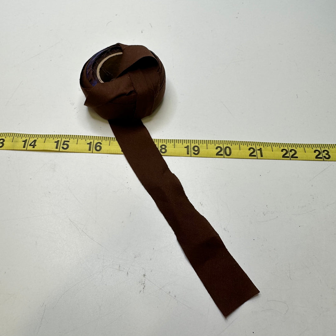 1" Continuous Woven Bias Tape - Brown - Roll