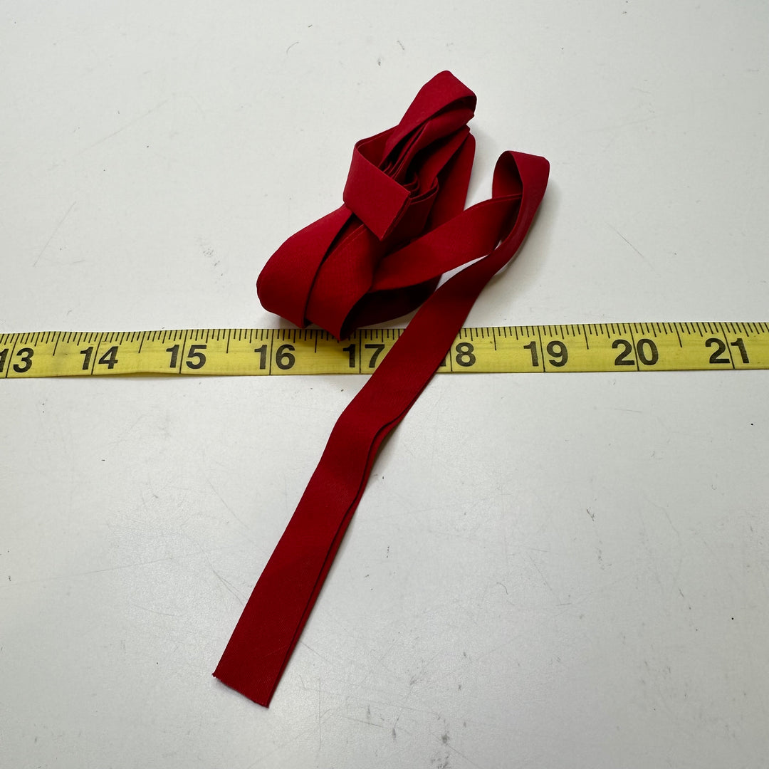 ⅜" Double Fold Woven Bias Tape - Dark Red - 1.5M Bundle