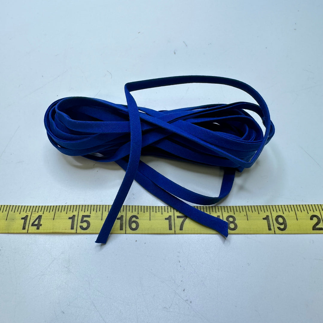 ¼" Double Fold Woven Bias Tape - Dark Blue - 3.9M Bundle