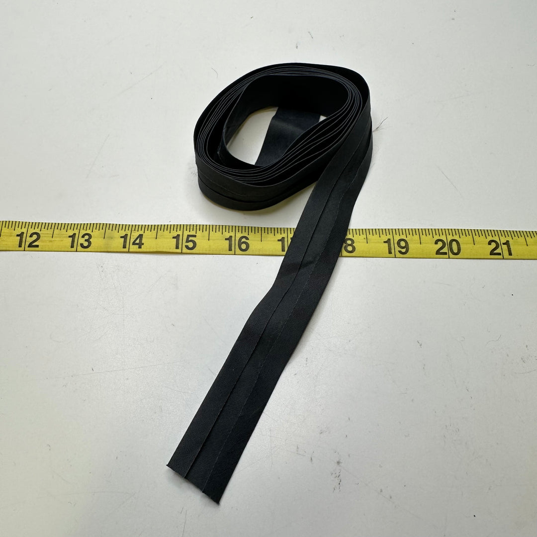 9/10" Single Fold Woven Bias Tape - Dark Grey - 2M Bundle