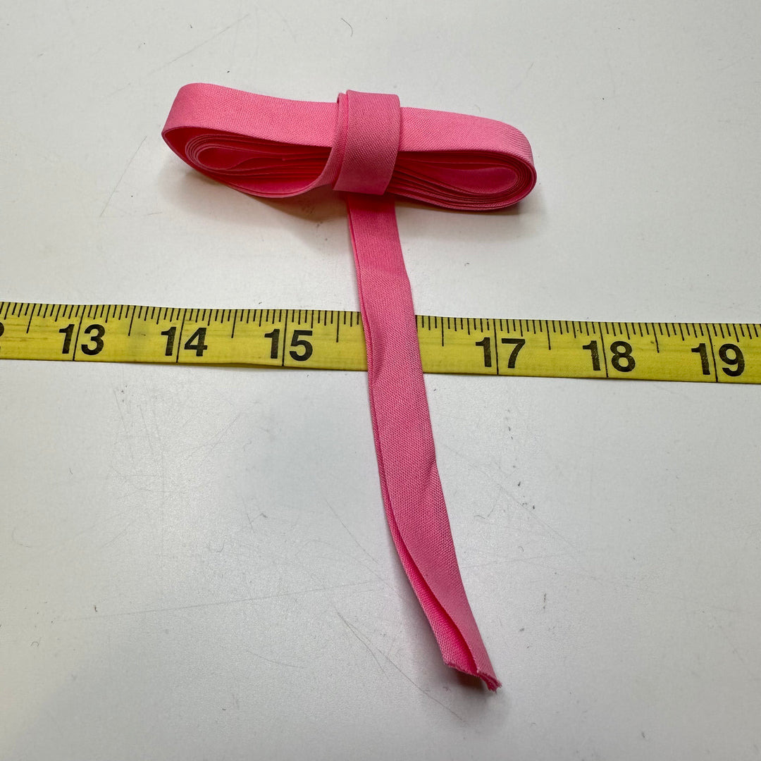 ½" Double Fold Woven Bias Tape - Light Pink - 1.05M Bundle