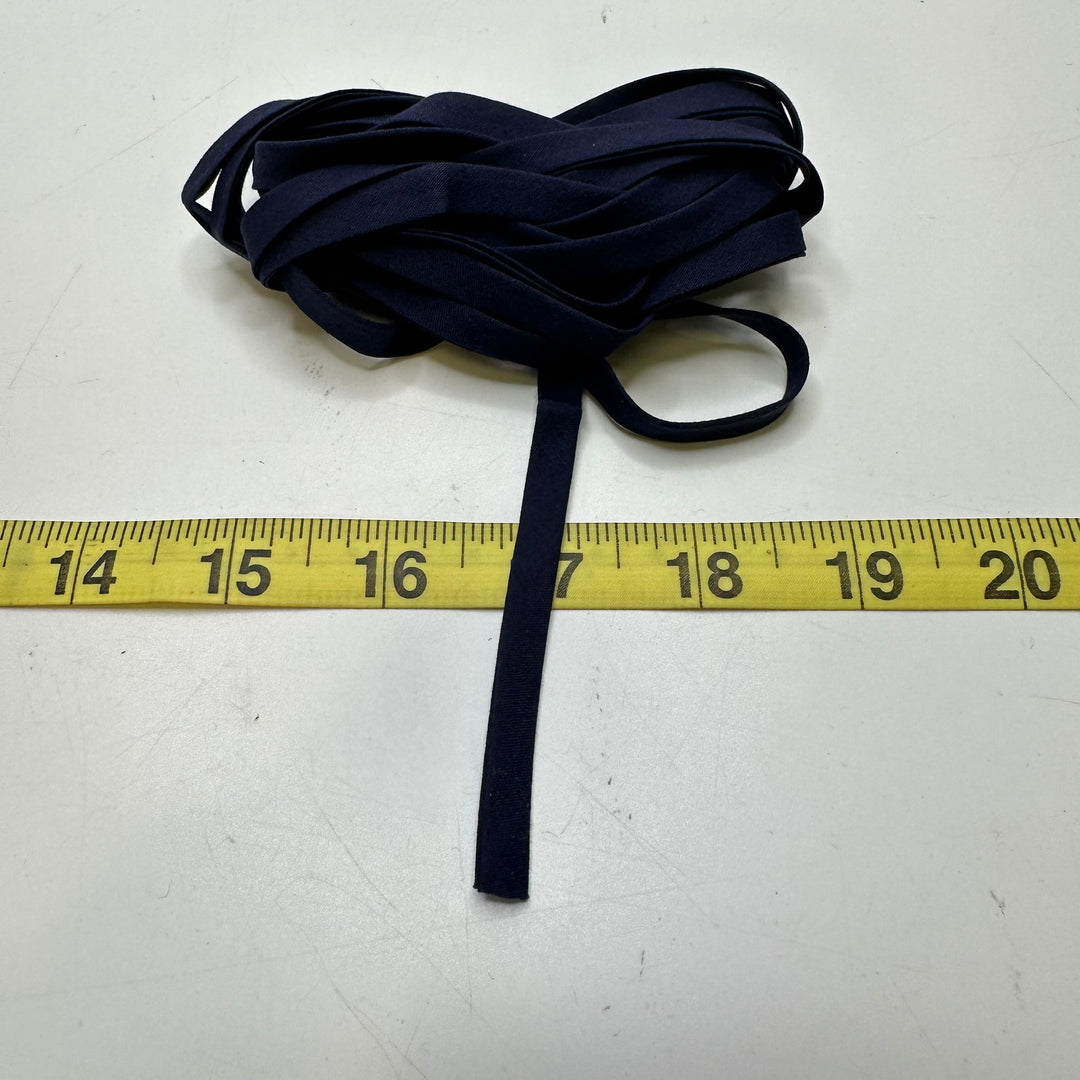 ¼" Double Fold Woven Bias Tape - Navy - 3.3M Bundle