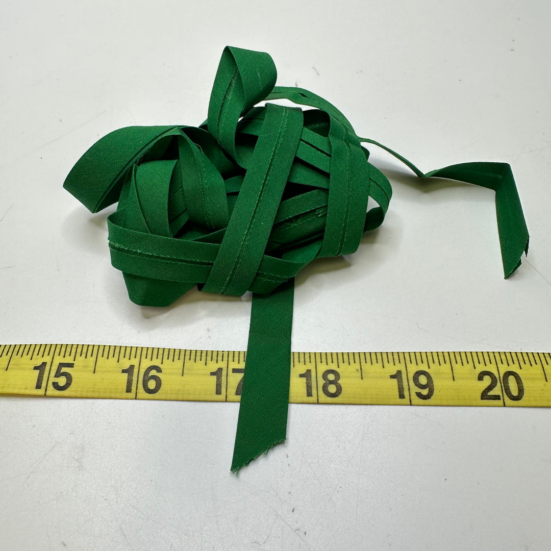 ½" Single Fold Woven Bias Tape - Dark Green - 3M Bundle