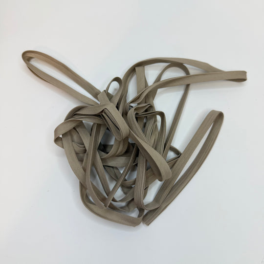 ¼" Double Fold Woven Bias Tape - Beige - 2M Bundle