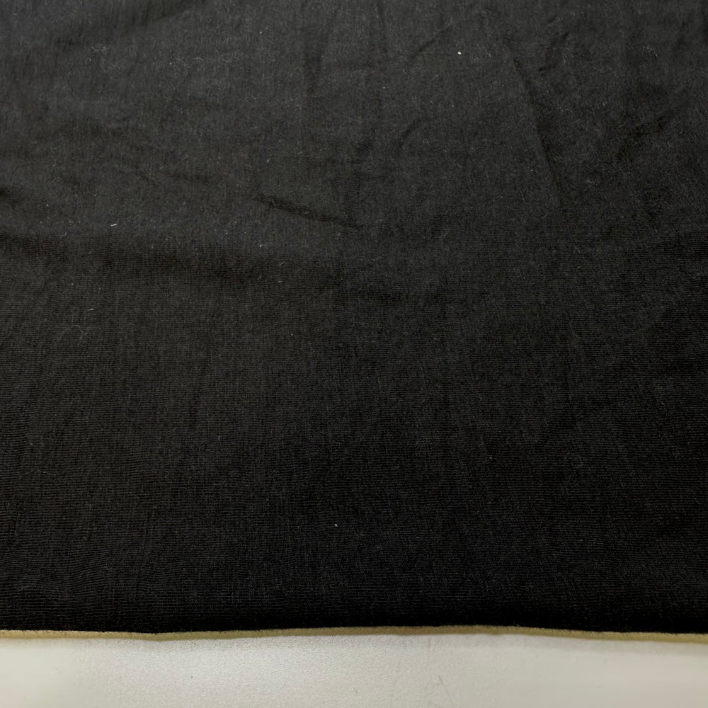 Cool Summer Nights - Jersey Cotton Blend Knit - Black - 1.55M Bundle