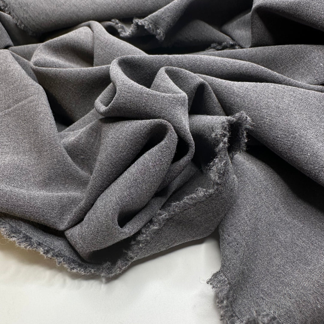 Looking Sharp - Polyester Blend Woven - Grey - 2M Bundle - FABCYCLE Deadstock and Sustainble Fabrics and Sewing Supplies