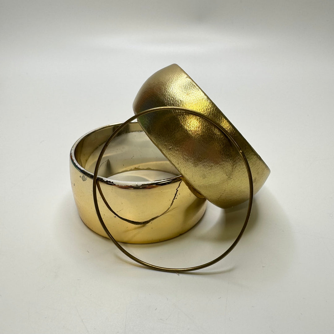 Bangle Bracelet Set Costume Jewelry - Gold - Individual