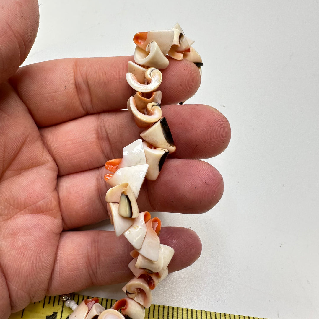 Shell Bracelet Costume Jewelry - Pink/Cream - Individual
