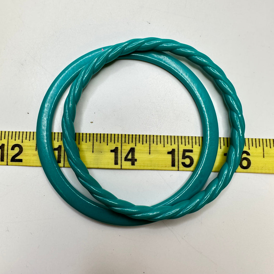 Plastic Bracelet Set Costume Jewelry - Aqua - Individual