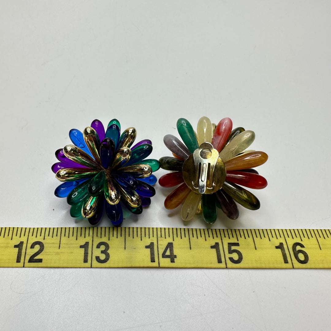 Long Bead Clip On Earrings Costume Jewelry - Multi - Individual