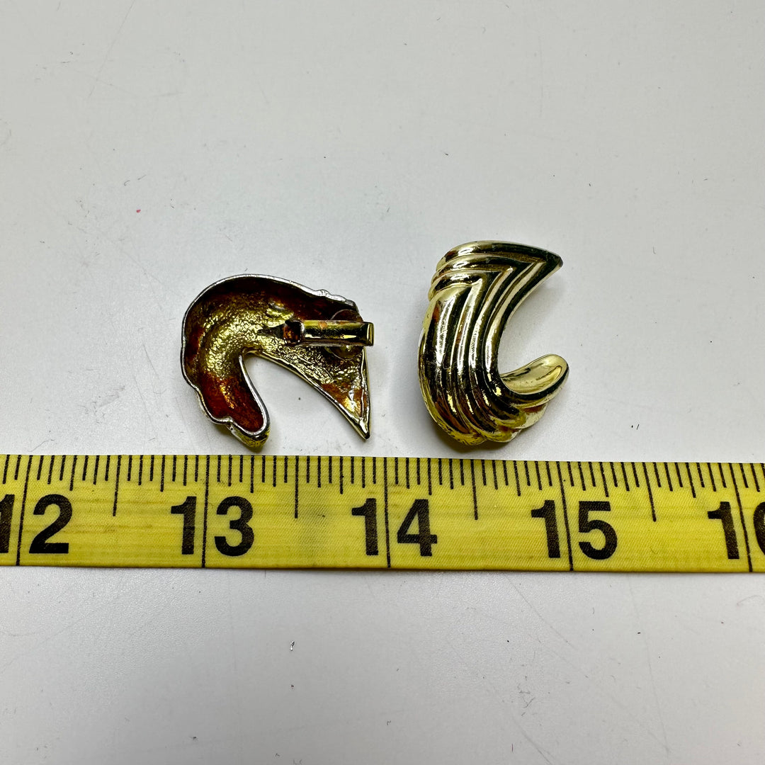 Clip On Earrings Costume Jewelry - Gold - Individual