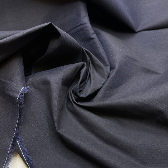 Harbinger Of Good News - Cotton Blend Woven - Navy - Bundles - FABCYCLE Deadstock and Sustainble Fabrics and Sewing Supplies