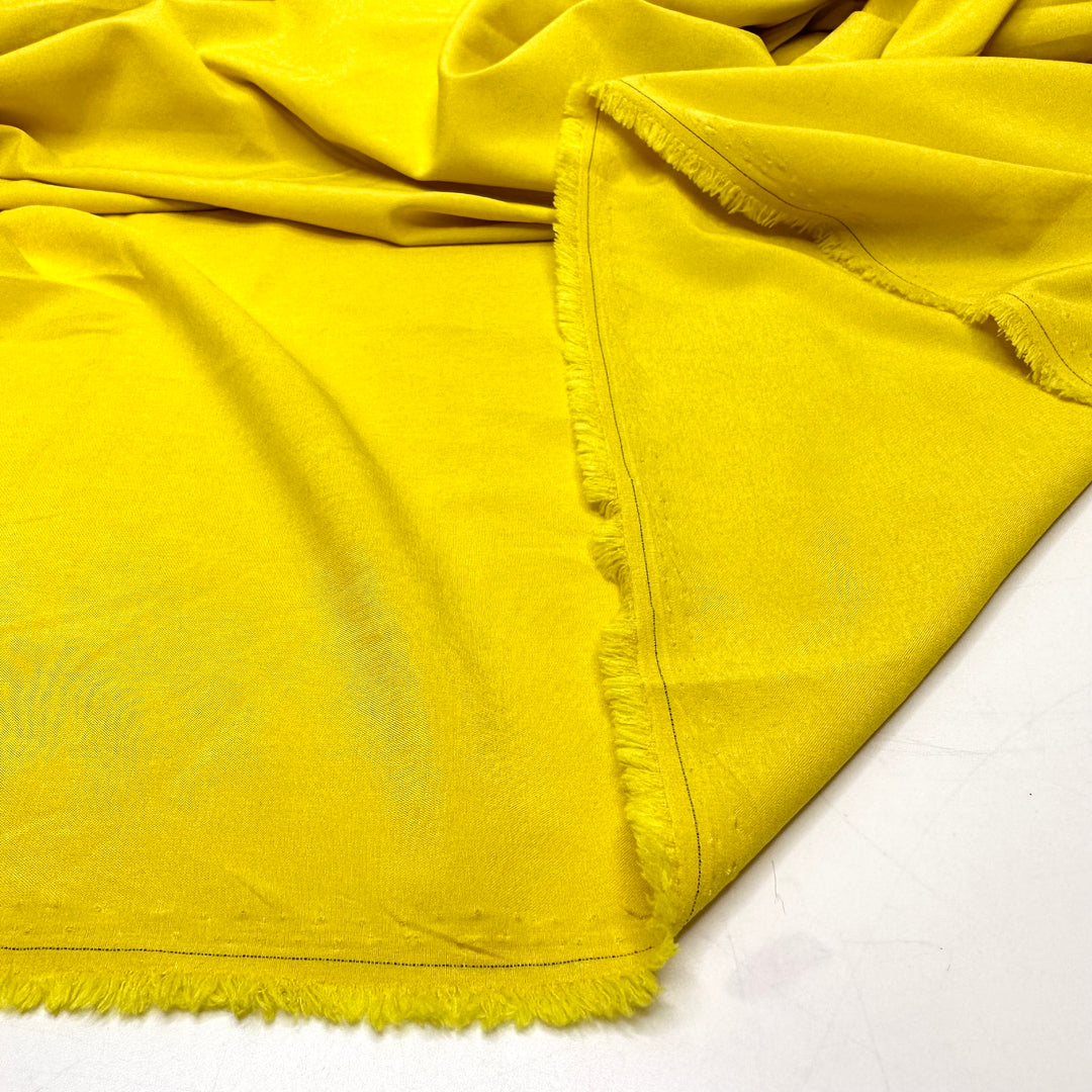 Wiping Away The Competition - Chiffon Synthetic Woven - Yellow - 1.2M Bundle - FABCYCLE Deadstock and Sustainble Fabrics and Sewing Supplies