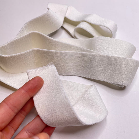 1 ½" Plush-Back Elastic - Cream - 1.8M Bundle