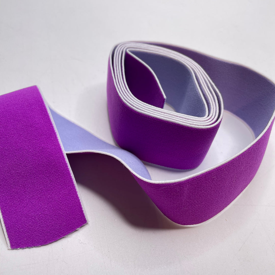 1 ½" Plush-Back Elastic - Purple - 1.5M Bundle