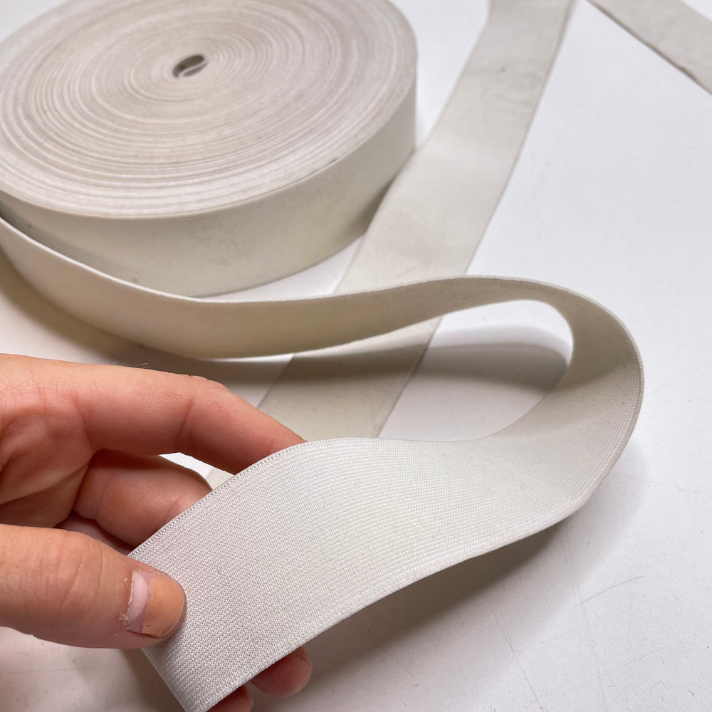 1 ½" Knitted Elastic - Cream - 1M