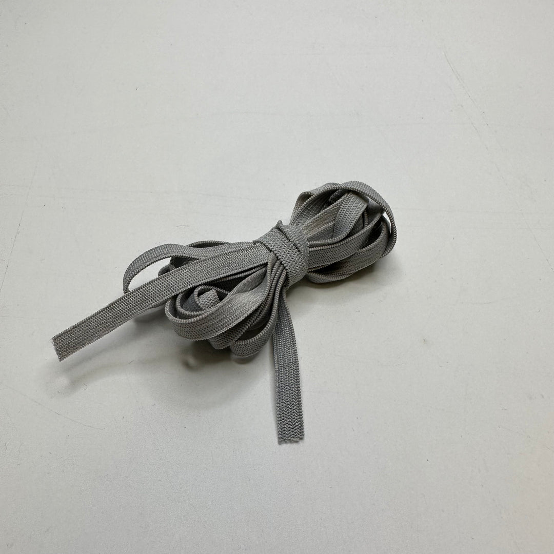 ¼" Knitted Elastic - Light Grey - 2M Bundle