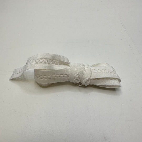 ¾" Knitted Elastic - White - 2M Bundle