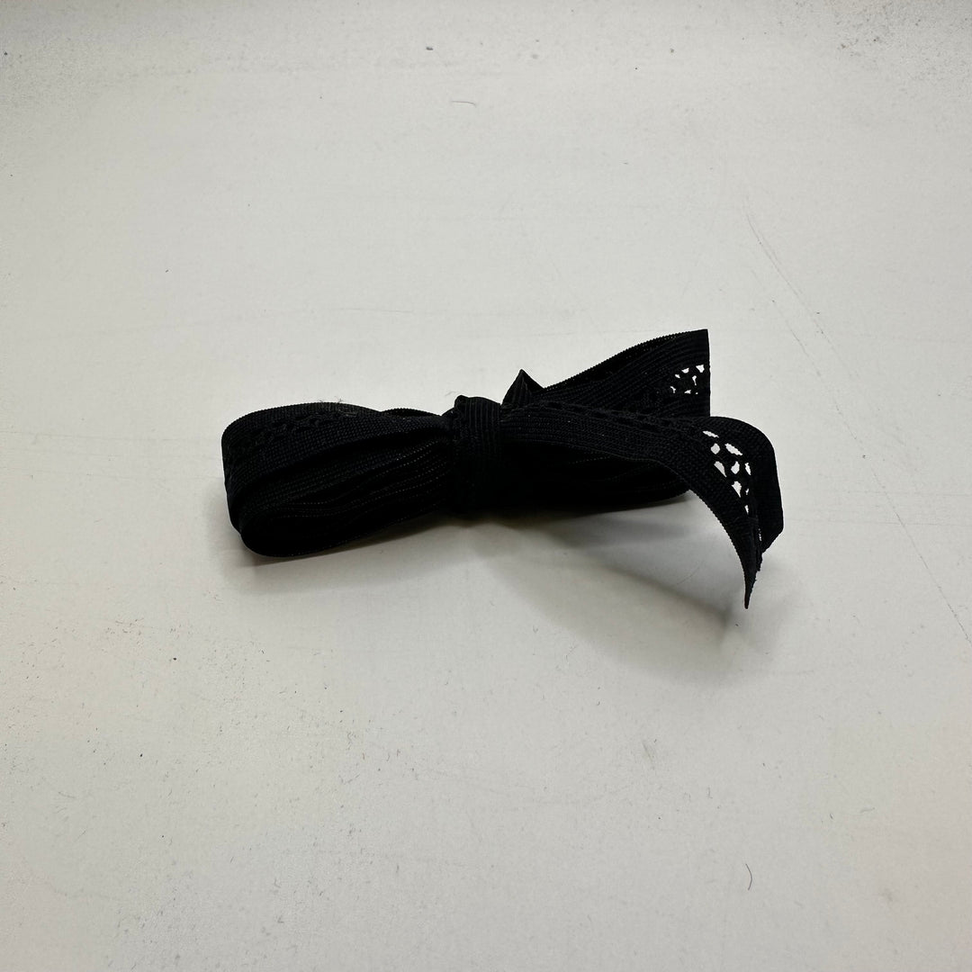 ¾" Knitted Elastic - Black - 2M Bundle