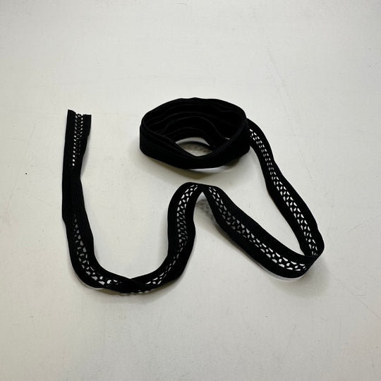 ¾" Knitted Elastic - Black - 2M Bundle