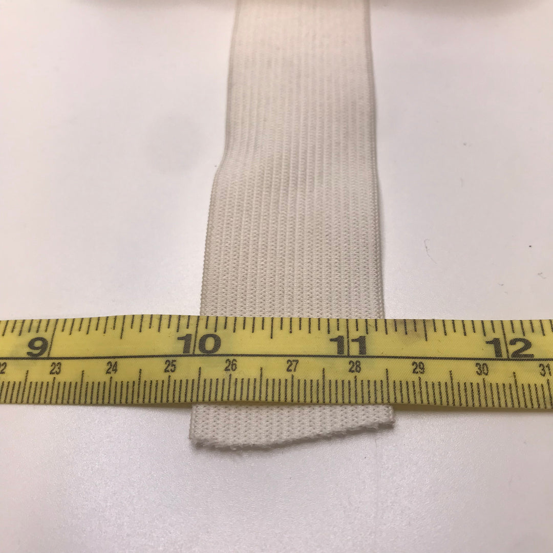 1 ¼" Knitted Elastic - White - 2.4M Bundle