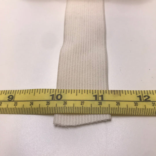 1 ¼" Knitted Elastic - White - 2.4M Bundle