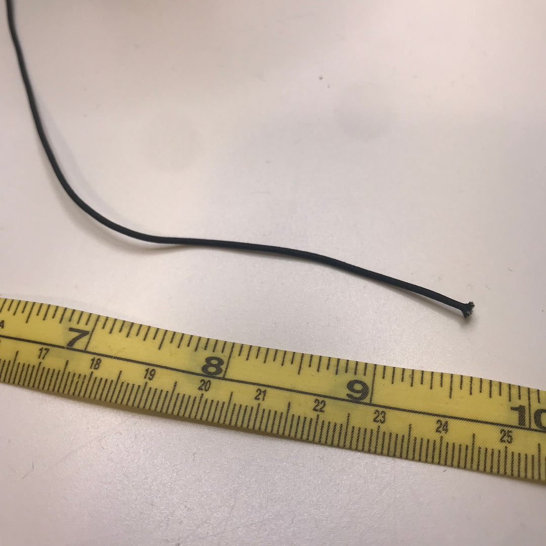 3/64" Cord Elastic - Black - 30M Roll