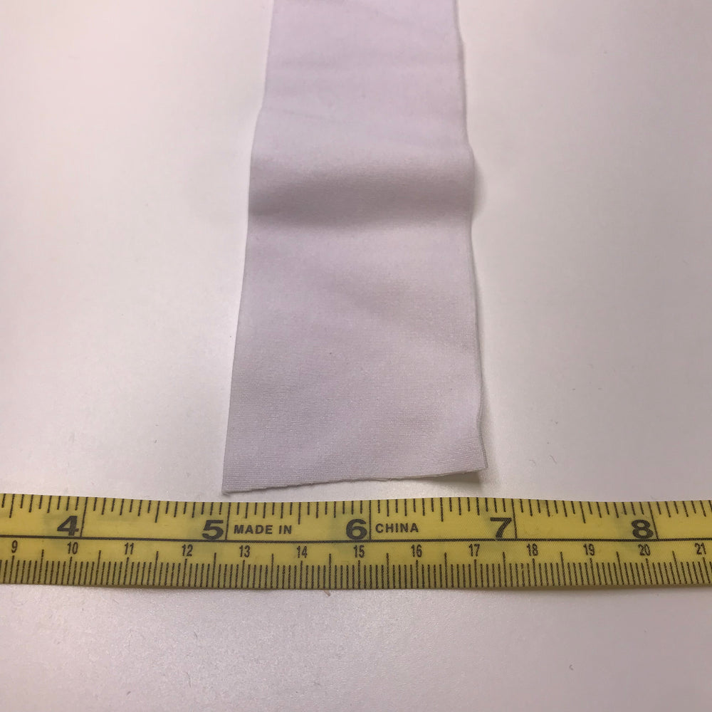 2" Plush-Back Elastic - White - 2M Bundle