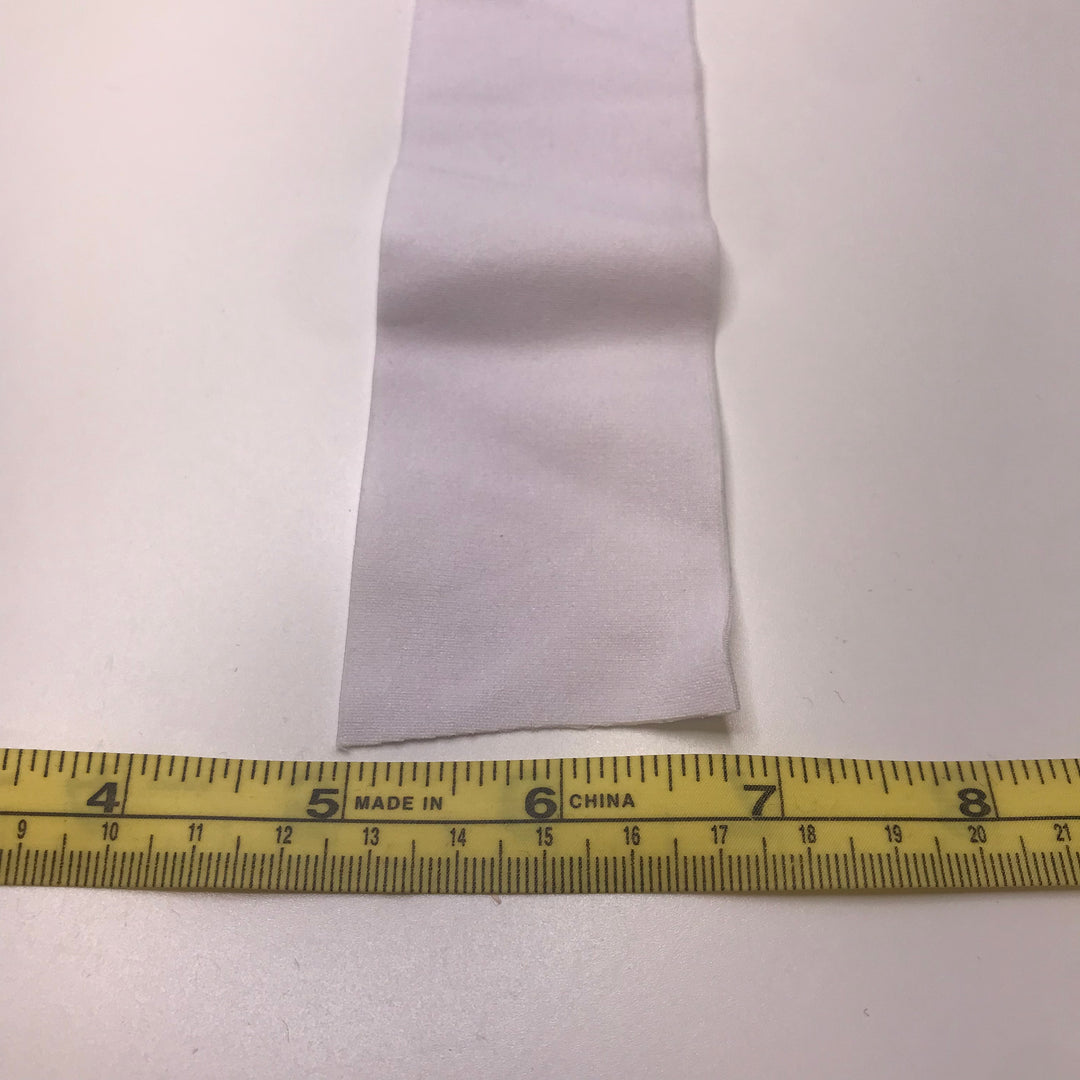 2" Plush-Back Elastic - White - 2M Bundle