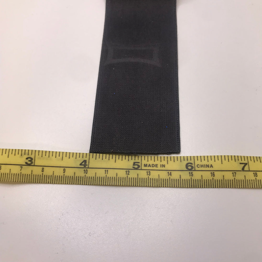 1 ¾" Woven Elastic - Dark Grey - 2M Bundle