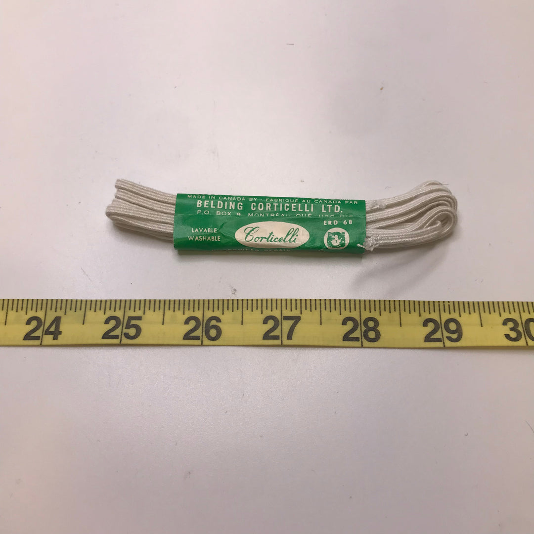 ⅛" Braided Elastic - Light Grey - 3M Bundle