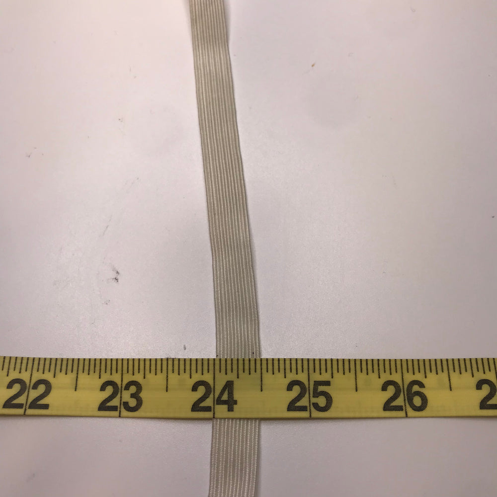 ½" Braided Elastic - Light Grey - 1M Bundle
