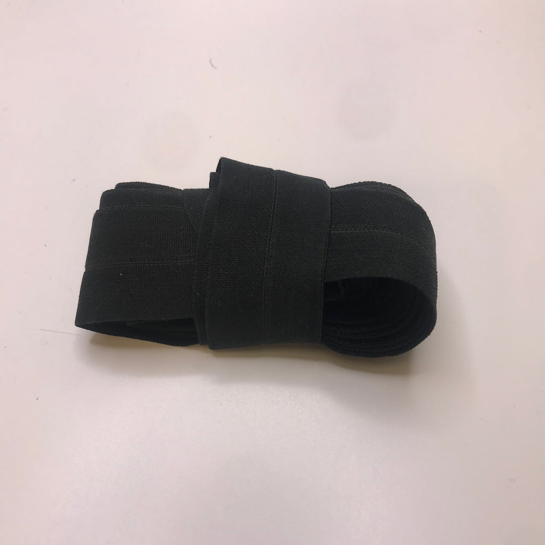 1 ¼" Foldover Elastic - Black - 2.7M Bundle