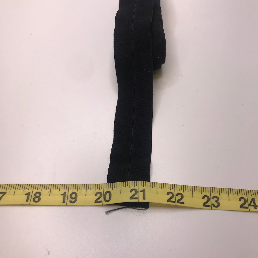 1 ¼" Foldover Elastic - Black - 2.9M Bundle