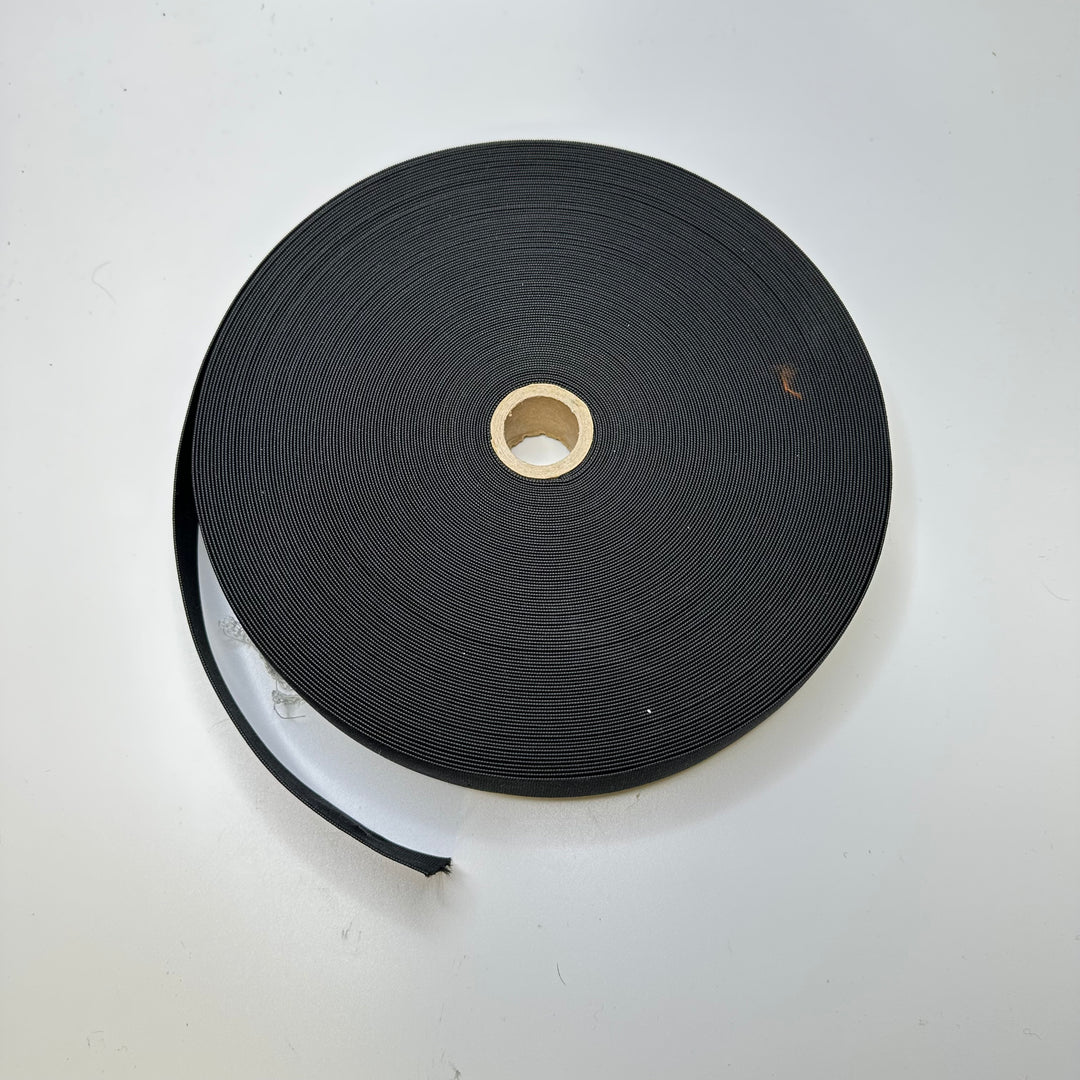 1 ¼" Knitted Elastic - Black - 30M Roll