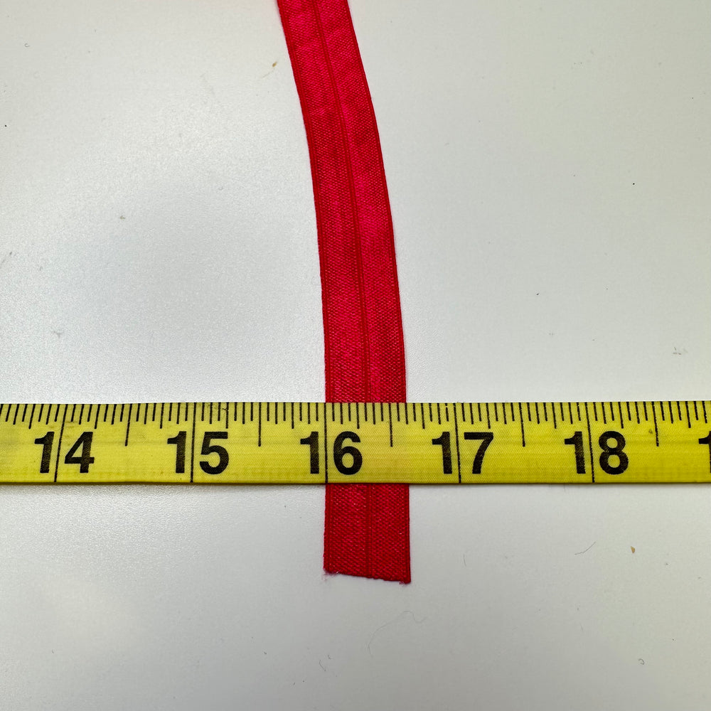 ⅝" Foldover Elastic - Pink - 1M