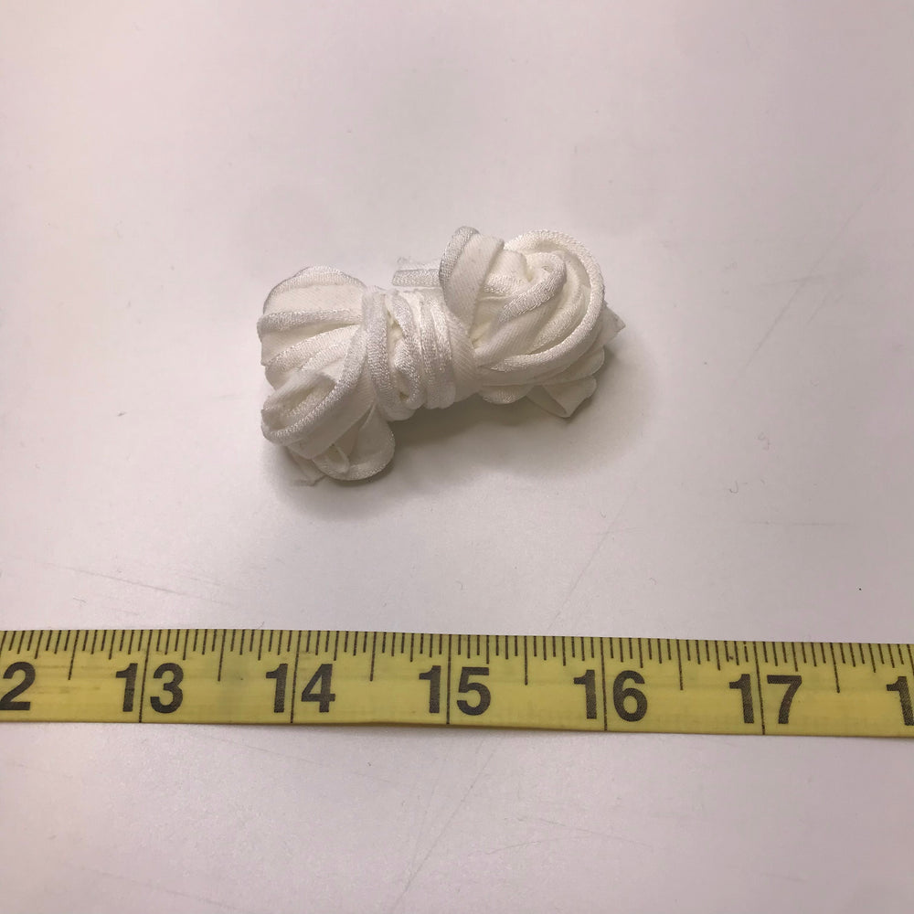⅜" Piped Elastic - White - 2M Bundle