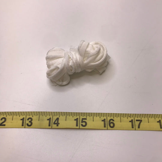 ⅜" Piped Elastic - White - 2M Bundle