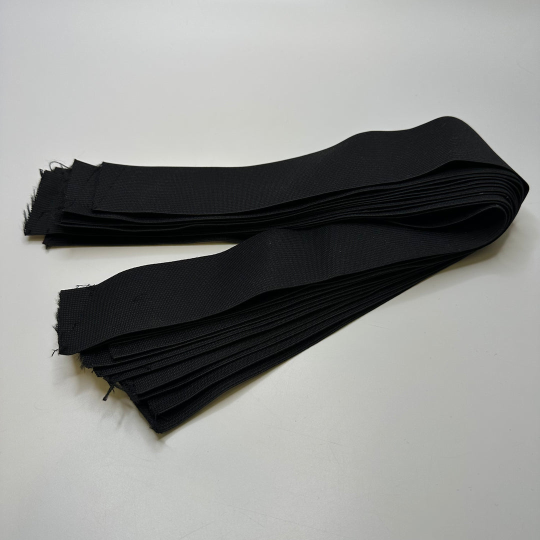 2" Knitted Elastic - Black - 0.5M 11 Pack Elastic