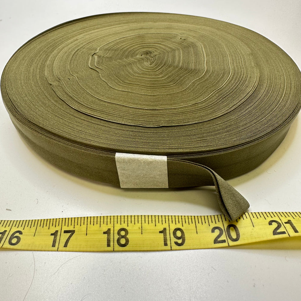 ¾" Knitted Elastic - Green - 60M Roll