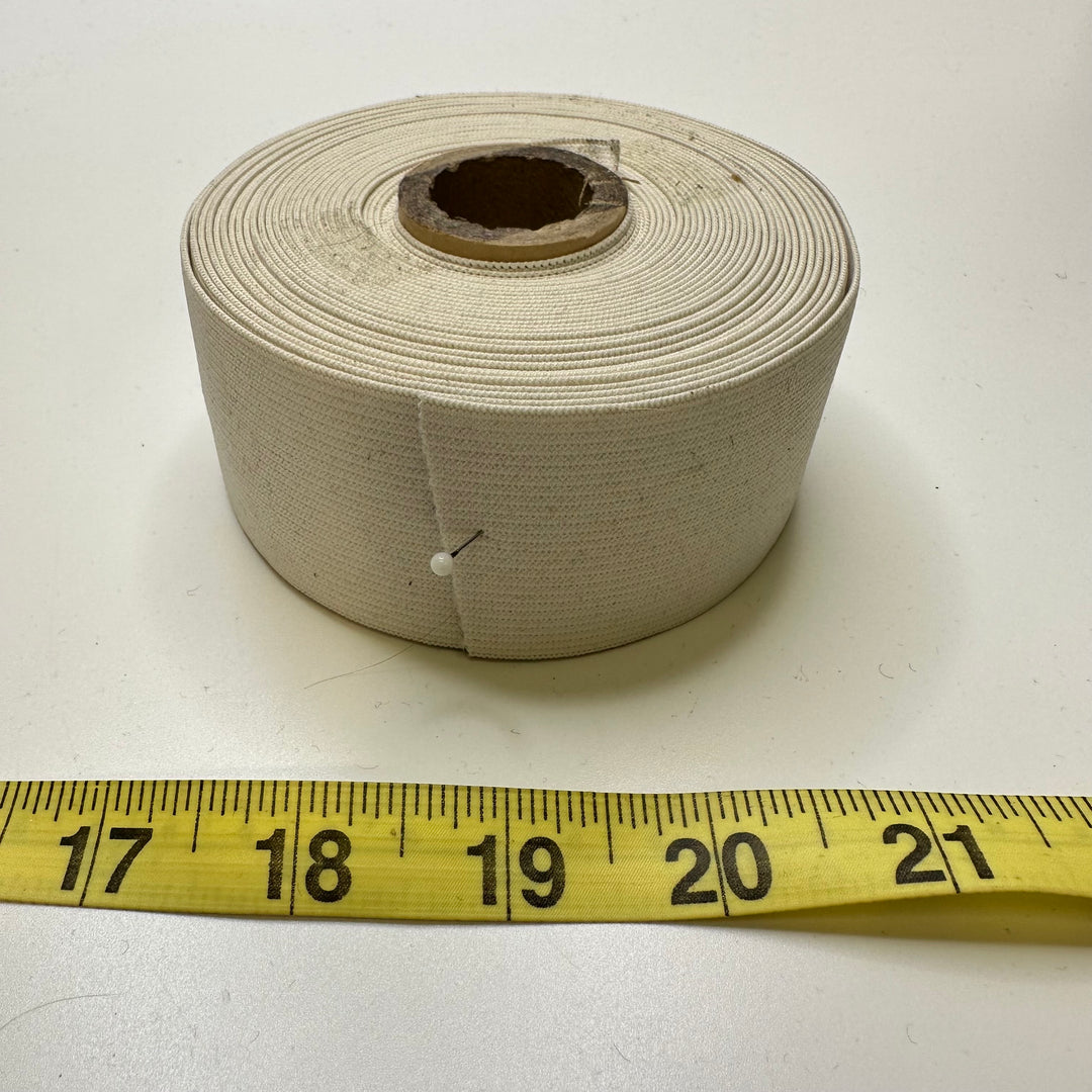 1 ⅔" Braided Elastic - White - 8M Roll