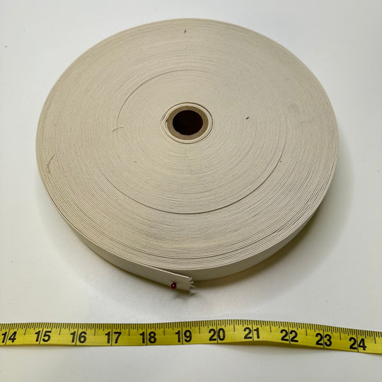1 ½" Knitted Elastic - White - 30M Roll