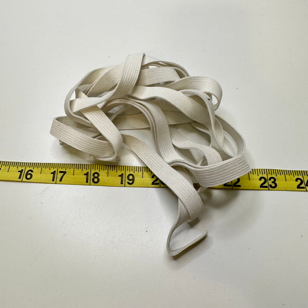 ⅜" Knitted Elastic - White - 0.85M 3 Pack Elastic