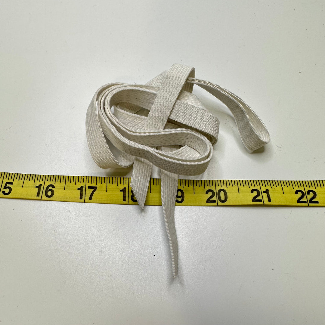 ⅜" Knitted Elastic - White - 1.5M Bundle